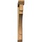 Ekena Millwork Merced Slat Rough Sawn Bracket w/ Offset Brace, Western Red Cedar, 6"W x 48"D x 48"H BKT0604X48X48MRC06RWR - alternate 3